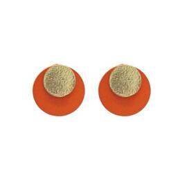 Puces d'oreilles Alizée - Mandarine