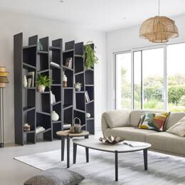 Bibliothèque étagère design Alvea M