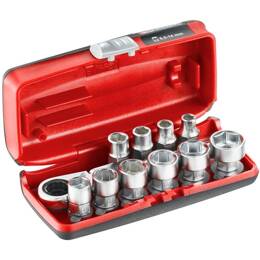 Coffret Douilles 1/4'' Hexagonales 6 Pans Métriques - 11 Pièces - Facom