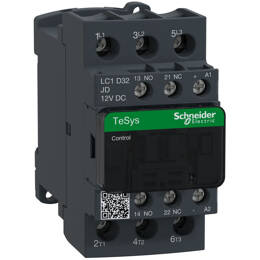 Schneider Electric - Lc1d32jd Schneider - Contacteur Moteur Tripolaire - 3no - 32a - Bobine 12vcc - Vis Étrier - Tesys Lc1d32