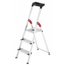 Hailo - Escabeau Professionnel 3 Marches Xxl Alu Ht D'Accès 235 Cm - Profistep Xxl
