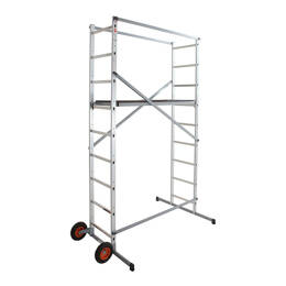 Echafaudage Roulant De Jardin Tout Terrain 1,7m/3,7m En Aluminium Hailo Hobbystep H4 Jardin