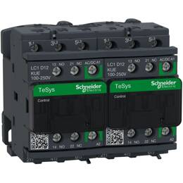 Schneider Electric - Lc2d12kue Schneider - Contacteur Inverseur Tripolaire - 3no - 12a - Bobine 100-250vca - Vis