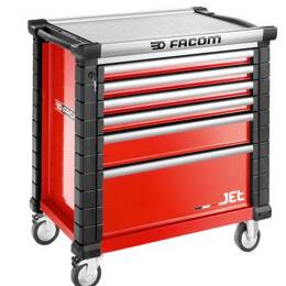 Facom – Servante D'Atelier Roulante En Acier 6 Tiroirs – Dimensions 759 X 421 X 60mm – Capacité De Charge 175kg – Chariot À Roulettes