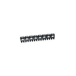 1200 Repères Cab 3 Pour Filerie 0,5mm² À 1,5mm² Et Blocs De Jonction Avec Chiffre 0 Noir Legrand 038210