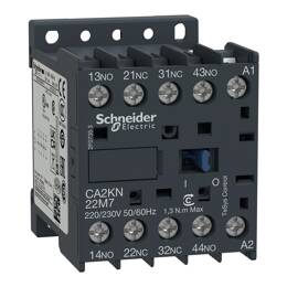 Schneider Electric - Ca2kn22m7 Schneider - Contacteur Tétrapolaire - 2no+2nf - 10a - Bobine 230v - Vis - Ca2kn