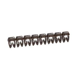 1200 Repères Cab 3 Pour Filerie 0,5mm² À 1,5mm² Et Blocs De Jonction Avec Chiffre 1 Brun Legrand 038211
