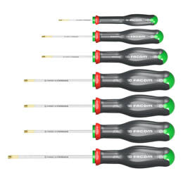 Facom Jeu De 7 Tournevis Protwist Torx - Atxr.j7pb - Tamper Lame Ronde