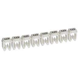 1200 Repères Cab 3 Pour Filerie 0,5mm² À 1,5mm² Et Blocs De Jonction Avec Chiffre 9 Blanc Legrand 038219