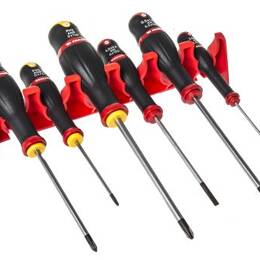 Jeu De 12 Tournevis Protwist + Ratelier At.j12r1pb - Facom