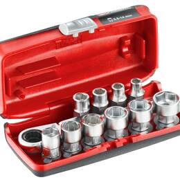 Coffret Douilles 1/4'' Hexagonales 6 Pans Métriques - 11 Pièces - Facom