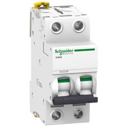 Schneider Electric - Acti9, Ic60n Disjoncteur 2p 50a Courbe C - A9f77250