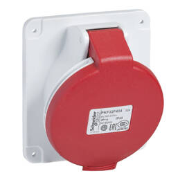 Schneider Electric - Schneider Pkf32f434 Socle Encastré Incliné 32a 3p+tt 380-415v Ip44