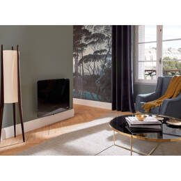 Atlantic - Radiateur Fonte Verali 1500w Horizontal Noir Brillant 507660