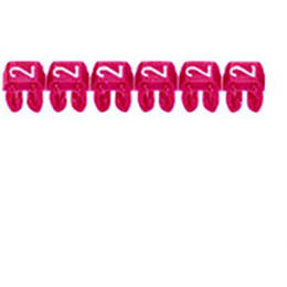 038222 Legrand Boite De 1200 Repères Cab 3 Pour Fils 1,5mm² À 2,5mm² - Marquage Chiffre 2 Rouge