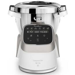 Moulinex – Robot Cuiseur Companion Pro 4,5l Avec Balance Intégrée – 15 Modes De Cuisson – Silencieux – Hf850810