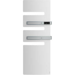 Atlantic - Radiateur Sèche-serviettes Électrique Connecté Serenis Premium Mât À Droite 1000+750w Blanc Carat 850437