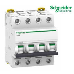 Schneider Electric - A9f74420 - Disjoncteur Tétrapolaire 4p 20a Courbe C - 4 Modules - 10ka Acti9 Ic60n