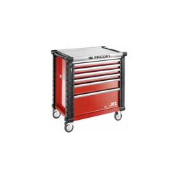 Facom – Servante D'Atelier Roulante En Acier 6 Tiroirs – Dimensions 759 X 421 X 60mm – Capacité De Charge 175kg – Chariot À Roulettes