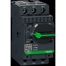 Schneider Electric - Gv2p07 - Disjoncteur Moteur Schneider Gv2p - 1,6 À 2,5a - 3p 3d - Déclencheur Magnéto-thermique