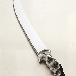 Le Sabre à Champagne bronze argenté sculpté sur mesure