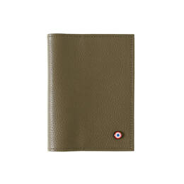 Louis Cuir Grainé Porte Passeport Café Viennois Personnalisé