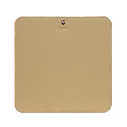 Alphonse Cuir lisse Tapis de souris Flocon Blanc Personnalisé