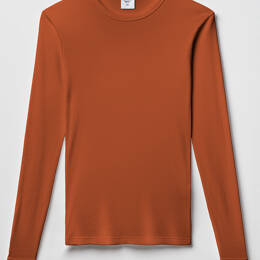 Le Maillot de Corps Manches Longues Homme - Marron Cognac