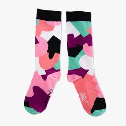 Guillaume & Laurie | Paire de chaussettes "Abstract noir"