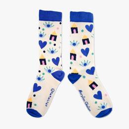 Marylou Chalon | Paire de chaussettes "Cosy beige"