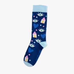 Marylou Chalon | Chaussette à l'unité "Cosy bleu"