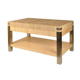 Billot îlot pieds inox