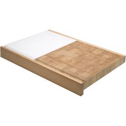 Plan de travail à poser mixte charme granit noir