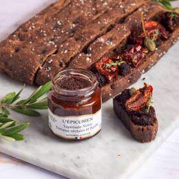Tapenade Noire Tomates Séchées et Basilic