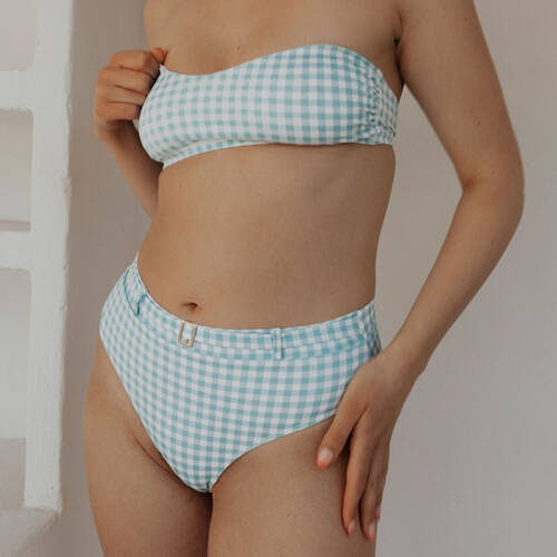 Bandeau Giulia - Vichy bleu