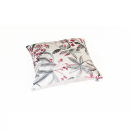 Coussins Design Chat - Ecru Fleuri Rose