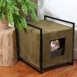 Maison de toilette Sublime - Vert kaki Brun marron