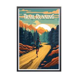 Affiche Running - Illustration Trail | Sport à l'Affiche