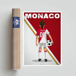 Affiche Foot Monaco - Enfant Personnalisé | Sport à l'Affiche