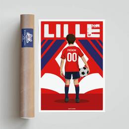 Affiche Foot - Lille Enfant Personnalisé | Sport à l'Affiche
