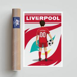 Affiche Foot Liverpool - Enfant Personnalisé | Sport à l'Affiche