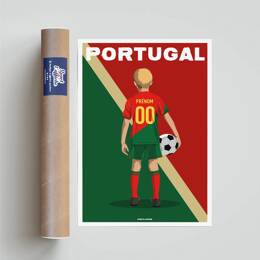 Affiche Foot Portugal - Enfant Personnalisable | Sport à l'Affiche