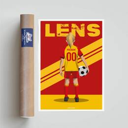 Affiche Foot Lens - Enfant Personnalisé | Sport à l'Affiche