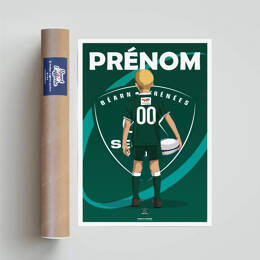 Affiche Section Paloise - Enfant Personnalisé | Sport à l'Affiche