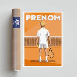 Affiche Tennis - Enfant Personnalisé | Sport à l'Affiche