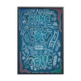 Affiche Xv De France - France – Italie 2022 | Sport à l'Affiche