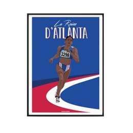 Affiche Athlétisme - Marie-jo Reine D'atlanta | Sport à l'Affiche