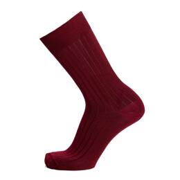 Les fils d'Ecosse - chaussettes homme - coton bordeaux