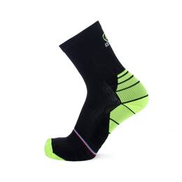 Chaussettes cyclisme - Broussaud Sport - noir-jaune