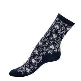 Les fruits - chaussettes femme - coton marine